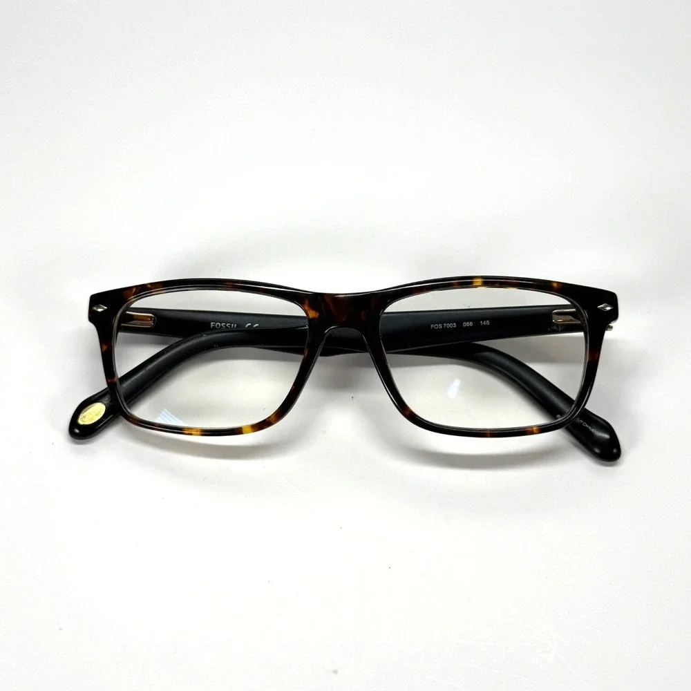 FOSSIL FOS 7003 086 Eyeglasses Frame Only 52-17-145 Tortoise Shell Brown